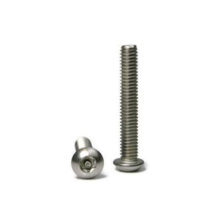 1/4-20 X 2 In Torx Button Machine Screw, Plain 18-8 Stainless Steel, 700 PK